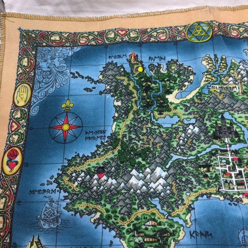 Rare Ultima IX Ascension Cloth Map 15